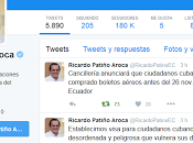 Canciller Ecuador confirma ciudadanos cubanos pasajes recibirán visa video]