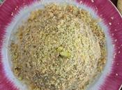 Semiesfera queso nueces pistachos