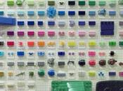 Todos colores bloques LEGO existentes reunidos gráfica