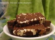 Touron chocolat noir cacahuètes dark chocolate turrón with peanuts negro cacahuete