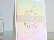 Watercolor background soft subtle Christmas card