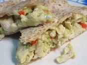 Quesadillas pollo guacamole. receta maría cocinillas.