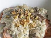 Lomo salsa setas nueces