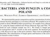 Bacterias hongos minas Polonia