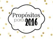 Propósitos para 2016