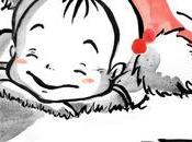 ilustraciones Studio Ghibli estilo tradicional sumi-e