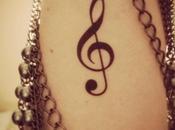 Tatuajes notas musicales