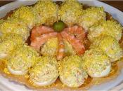Huevos rellenos marisco