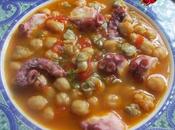 Garbanzos pulpo berberechos