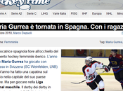 Hockey Hielo: debut Maria Gurrea Liga Absoluta, también noticia Italia.