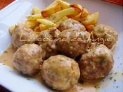 Albóndigas salsa almendras
