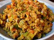 Arroz verduras soja curry