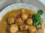 Albóndigas Thai Pollo Leche Coco