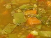 Sopa lentejas verduras receta fácil