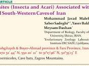 Ectoparásitos murciélagos cuevas Irán