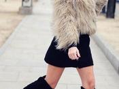 Abrigo pelo botas mosqueteras