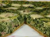 Quiche espinacas bacon queso azul