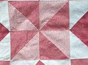 Bloque Quilt half square triangle