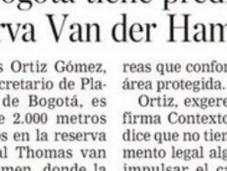 reserva Hammen: ¿Potencial mina inmobiliaria?