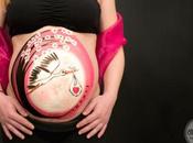 Bellypainting Cigüeña