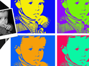Retratos múltiples estilo Andy Warhol fotos infantiles