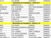 Horarios fútbol ourensano, Abril 2016