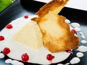 Flan mango coulis coco crujiente cítricos