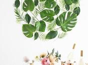 Diy: mural hojas naturales