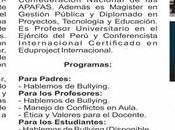 Programa formación: “Hablemos Bullying”