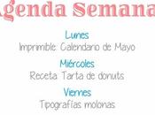 Agenda Semanal 25/04 1/05