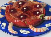 Ensalada lacón langostinos