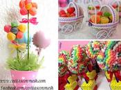 Ideas manualidades centros mesa gomitas dulces
