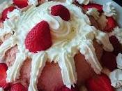 Flan fresas microondas