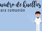 Cuadro huellas para comunión