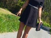 Vestido negro blanco