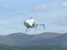pone prueba helicóptero tripulado para revisar líneas eléctricas