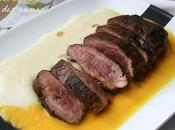 Magret pato cremas (patata naranja)