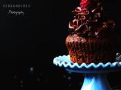 Cupcakes chocolate negro remolacha