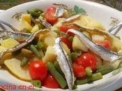 Boquerones ensalada patata