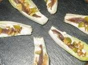 Endivias queso azul anchoas