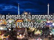 Encuesta: ¿Qué piensas programación FENAPO 2016