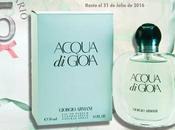 SORTEO Aniversario Blog Perfume “Acqua Gioia” GIORGIO ARMANI!