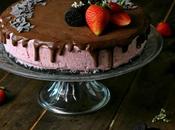 Cheesecake helado fresas, chocolate Oreo
