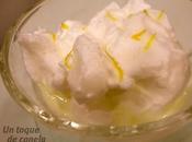 Copa crema yogur limón merengue.