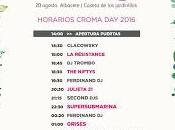 Croma 2016, horarios