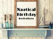 Invitaciones para Niños Tema Naútico Nautical Theme Birthday Invitations.