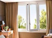 Cortinas textura seda natural para dormitorio principal