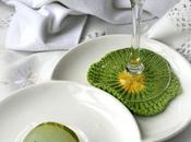 Cóctel agua lima menta hielo aromatizado