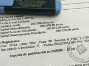 Inscripción nuevos socios ampliaciones capital