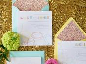 Boda decoración geométrica.